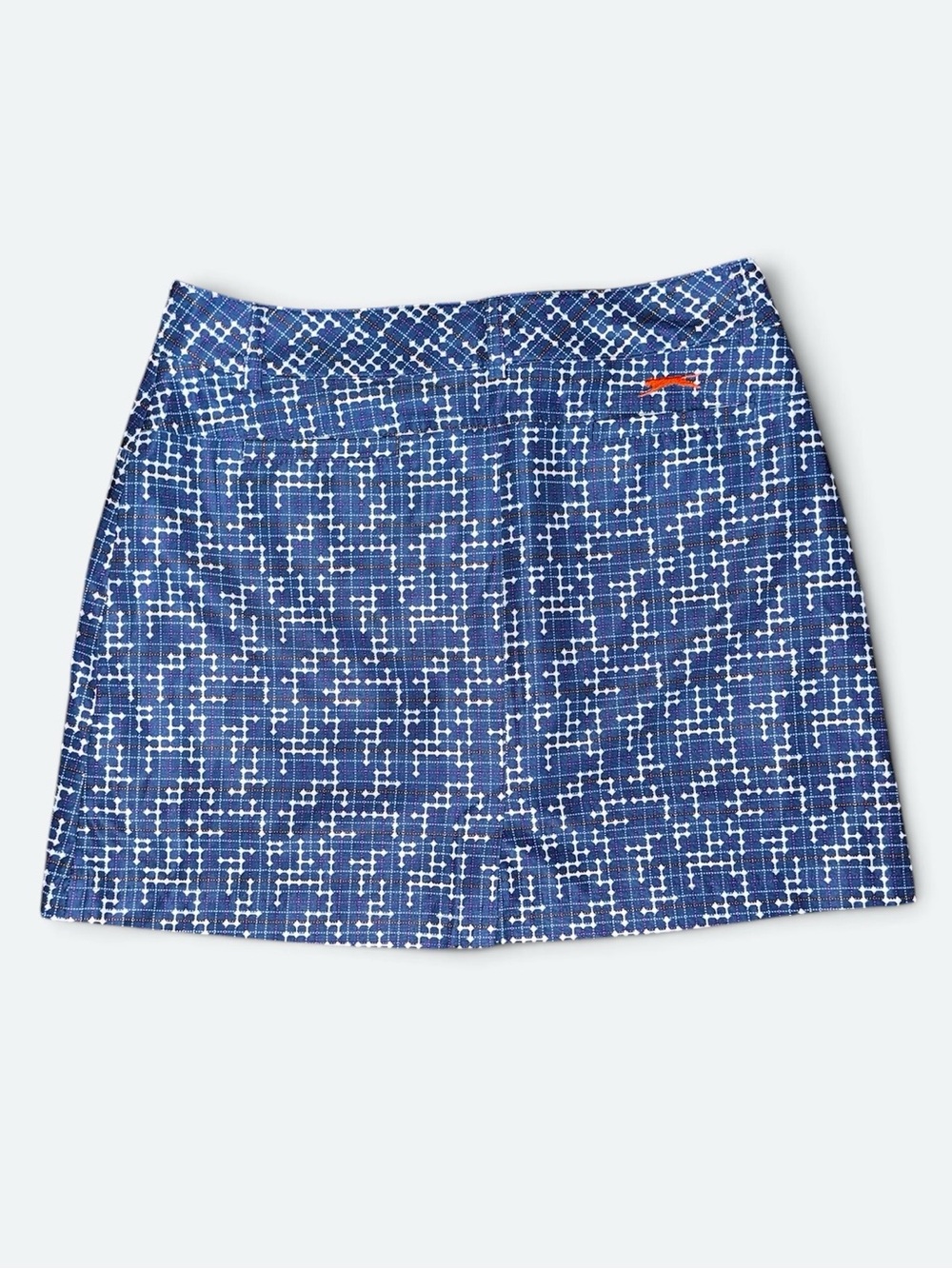 Slazenger Golf Skort Size 2 Blue Geometric Athletic Stretch Built-In Shorts EUC - Picture 5 of 7